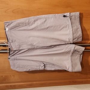 Transnine gray convertble cargo shorts. Mens size 36